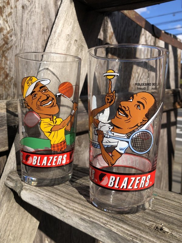 画像9: Vintage Dairy Queen Glass NBA Portland Trail Blazers '92-'93 CLYDE DREXLER (R374)