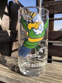 70s Vintage Glass Walter Lantz Buzz Buzzard & Space Mouse (R379)