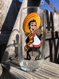 70s Vintage Glass Pancho's Meican Restaurant (R365)