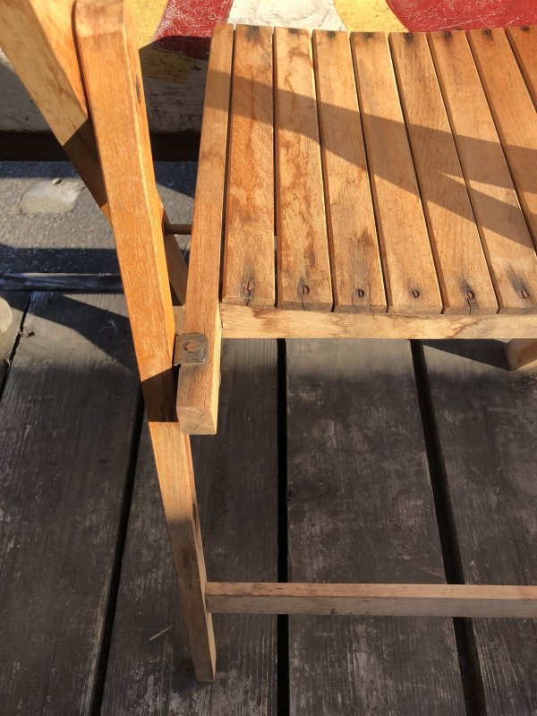 画像11: Vintage USA  Wood Folding Chair (B383)