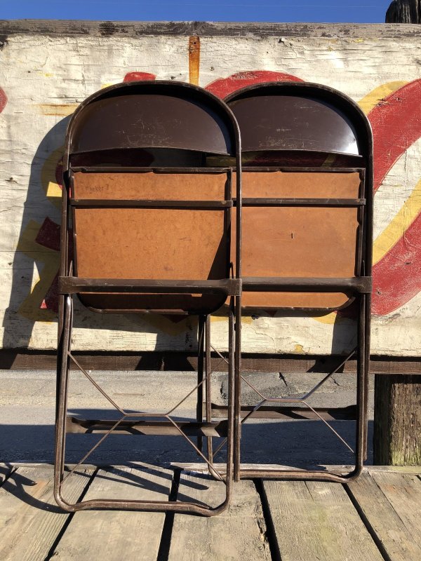 画像16: Vintage USA Metal Folding Chair Packer7 (B384)