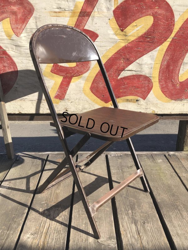 画像7: Vintage USA Metal Folding Chair Packer7 (B384)