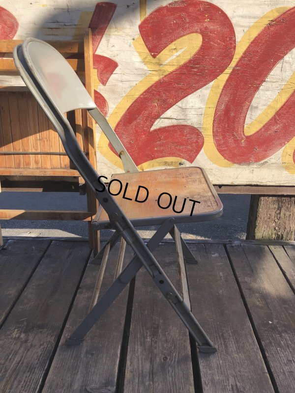 画像8: Vintage USA  Metal x Wood Folding Chair Clarin (B382)