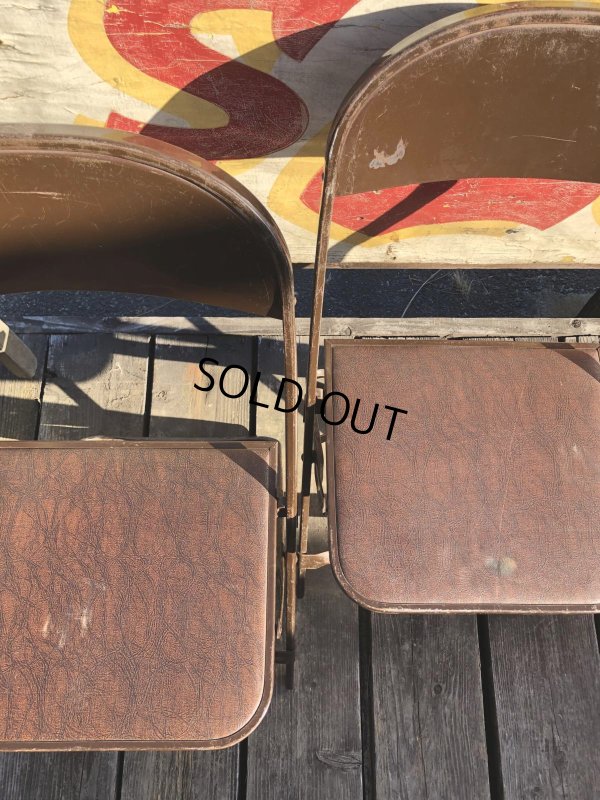 画像13: Vintage USA Metal Folding Chair Packer7 (B385)