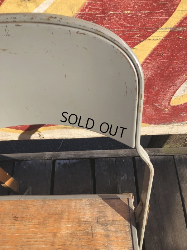 画像6: Vintage USA  Metal x Wood Folding Chair Clarin (B382)