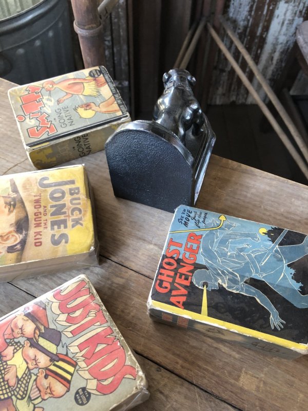 画像14: Vintage Metal Bulldog Bookend Statue (R386)