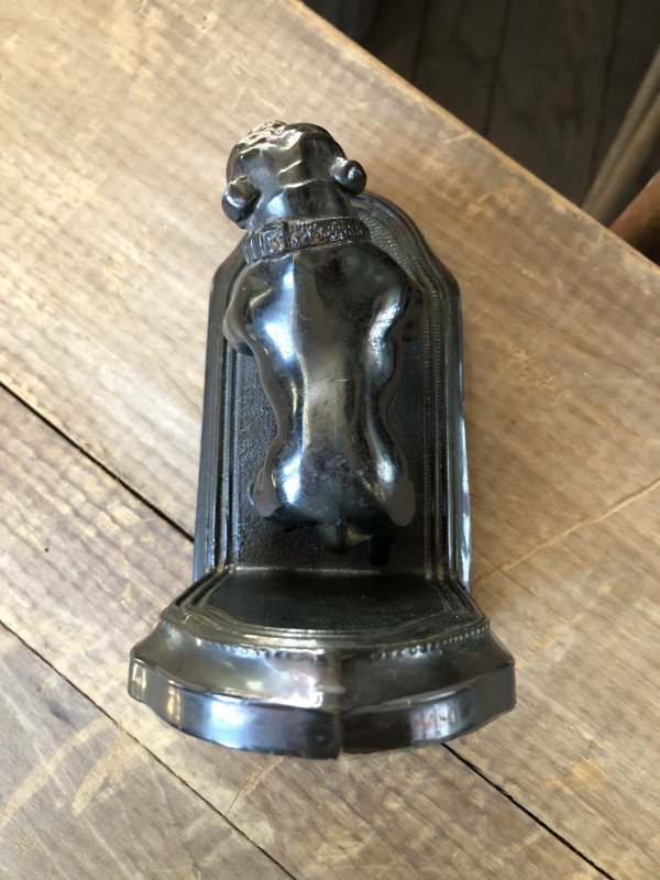 画像3: Vintage Metal Bulldog Bookend Statue (R386)