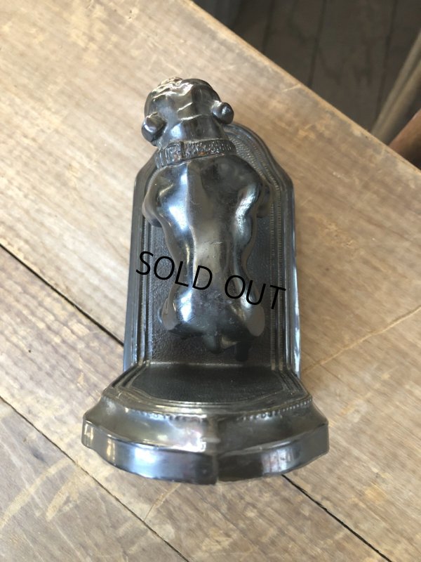 画像3: Vintage Metal Bulldog Bookend Statue (R386)