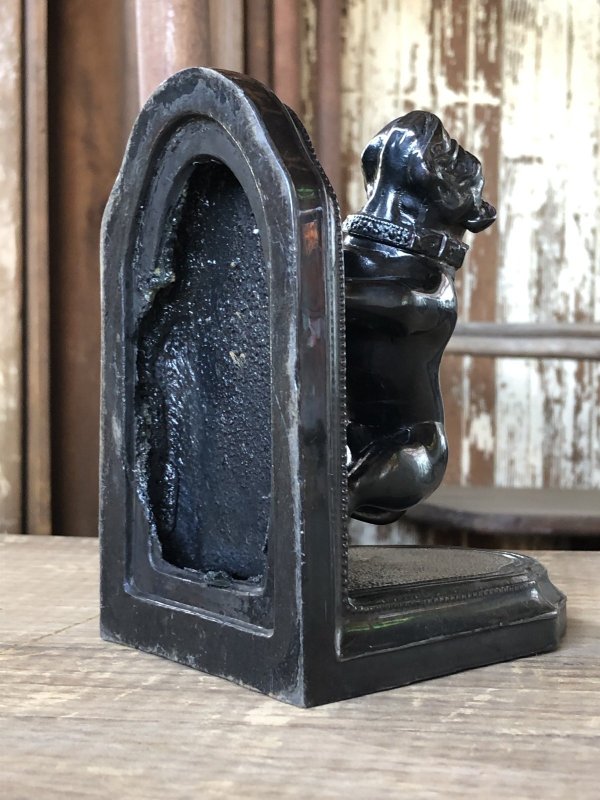 画像12: Vintage Metal Bulldog Bookend Statue (R386)