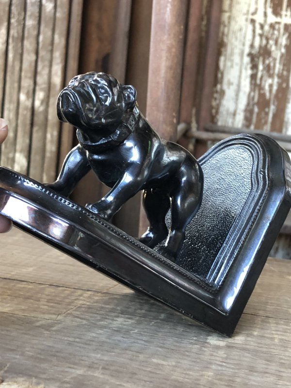 画像11: Vintage Metal Bulldog Bookend Statue (R386)