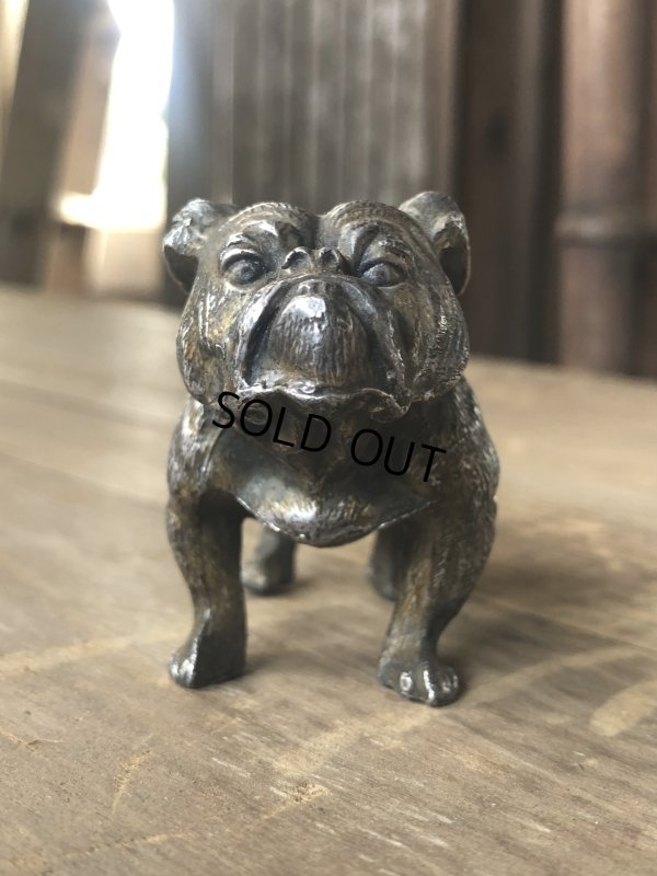 画像7: Vintage Bulldog Metal Paper Weight Statue (R387)