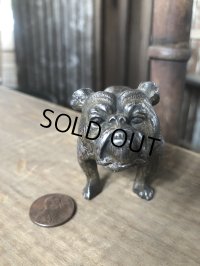 Vintage Bulldog Metal Paper Weight Statue (R387)