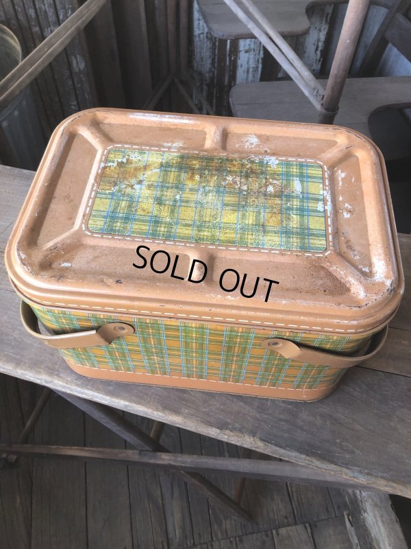 画像7: Vintage U.S.A. Metal Picnic Basket (R388)