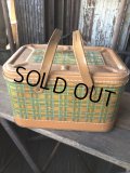 Vintage U.S.A. Metal Picnic Basket (R388)