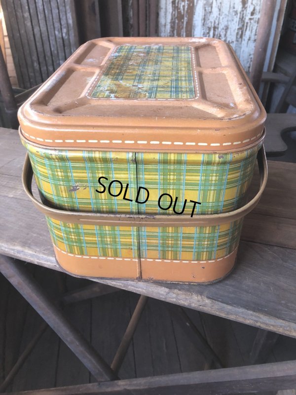 画像2: Vintage U.S.A. Metal Picnic Basket (R388)