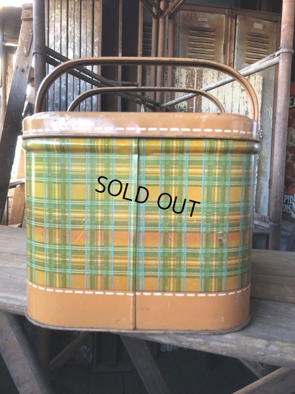 画像5: Vintage U.S.A. Metal Picnic Basket (R388)