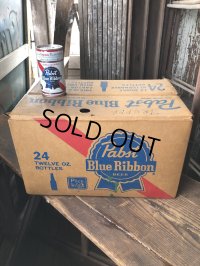 Vintage Pabst Blue Ribbon Beer 24 Bottle Box (R392)