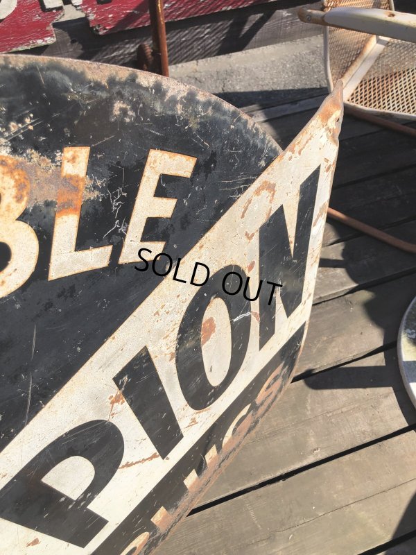 画像4: 【店舗引き取り限定】 Vintage CHAMPION SPARK PLUG SERVICE GAS STATION Sign Bullet Holes Huge ! (R403) 