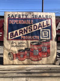 【店舗引き取り限定】 Vintage Barnsdall Motor Oil Store Display Poster Sign RARE !!! (R404) 