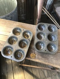 Vintage USA EKCO Metal Kitchenware Cupcake Muffin Tin Pan (R410) 