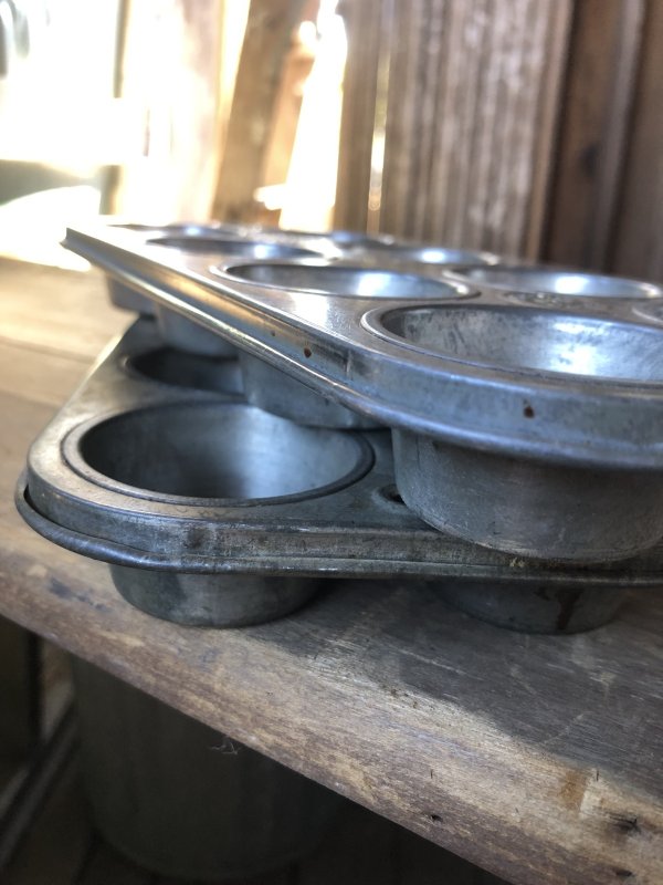 画像3: Vintage USA EKCO Metal Kitchenware Cupcake Muffin Tin Pan (R407) 