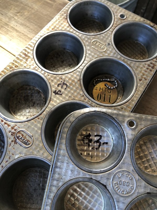 画像3: Vintage USA EKCO Metal Kitchenware Cupcake Muffin Tin Pan (R412) 