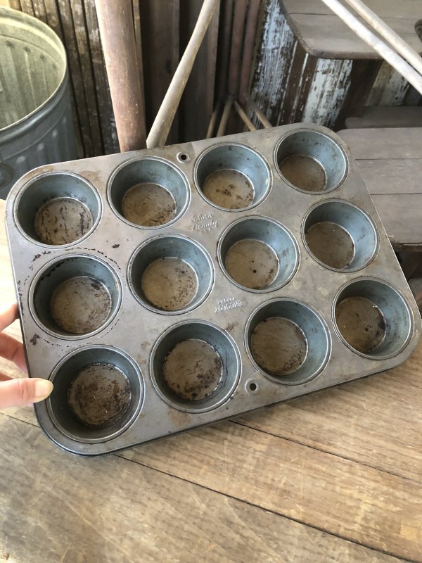 画像3: Vintage USA EKCO Metal Kitchenware Cupcake Muffin Tin Pan (R406) 