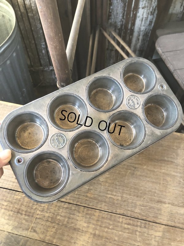 画像6: Vintage USA EKCO Metal Kitchenware Cupcake Muffin Tin Pan (R407) 