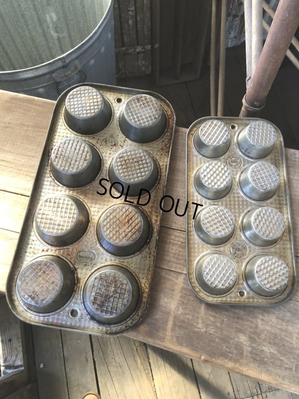 画像6: Vintage USA EKCO Metal Kitchenware Cupcake Muffin Tin Pan (R411) 