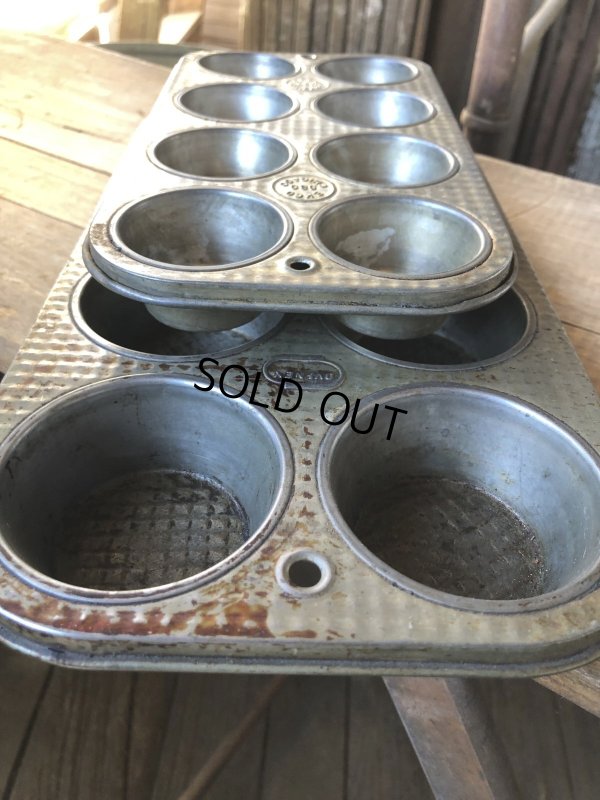 画像7: Vintage USA EKCO Metal Kitchenware Cupcake Muffin Tin Pan (R411) 