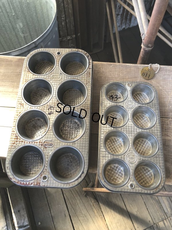 画像2: Vintage USA EKCO Metal Kitchenware Cupcake Muffin Tin Pan (R411) 