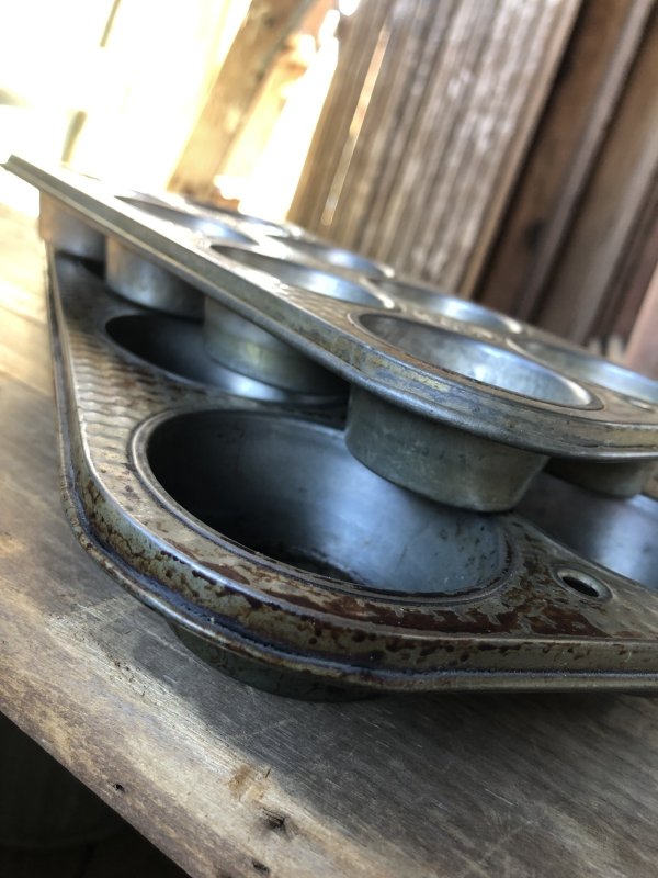 画像5: Vintage USA EKCO Metal Kitchenware Cupcake Muffin Tin Pan (R412) 