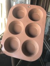 Vintage USA Kitchenware Cupcake Muffin Tin Pan (R417) 