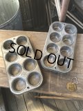 Vintage USA EKCO Metal Kitchenware Cupcake Muffin Tin Pan (R407) 