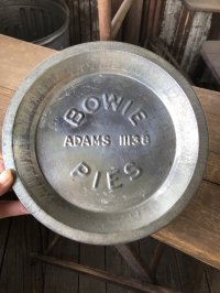 Vintage USA Kitchenware Pie Plate BOWIE (R426) 