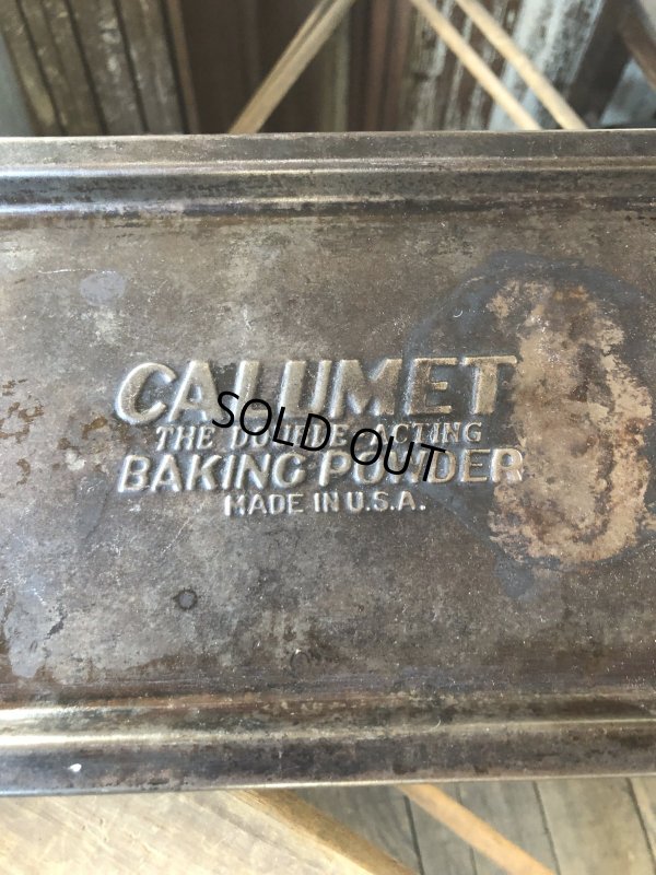 画像3: Vintage USA Kitchenware Metal Pan Plate CALUMET Baking Powder (R428) 
