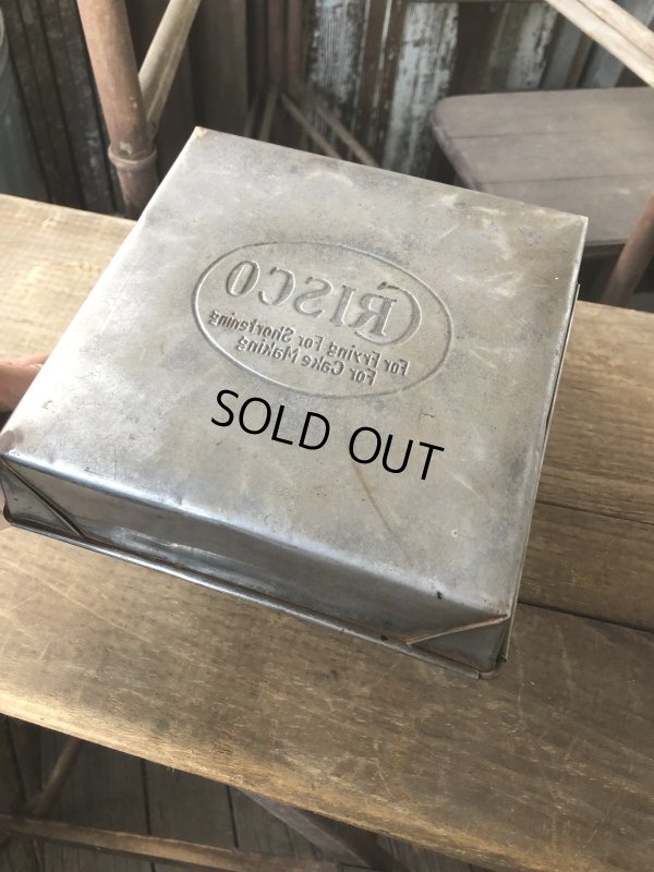 画像4: Vintage USA Kitchenware CRISCO SHORTENING Metal Pan (R428) 