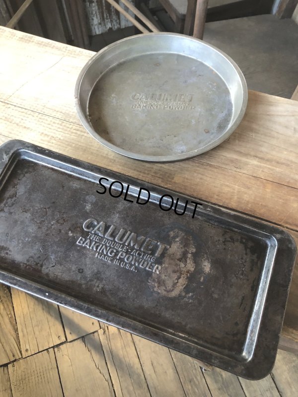 画像6: Vintage USA Kitchenware Metal Pan Plate CALUMET Baking Powder (R428) 