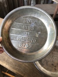 Vintage USA Kitchenware Pie Plate FASANO (R424) 