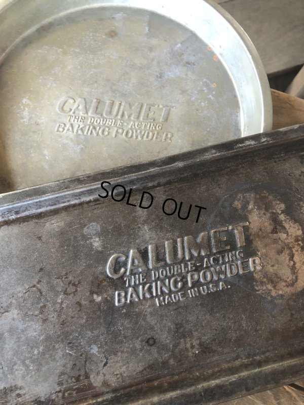 画像7: Vintage USA Kitchenware Metal Pan Plate CALUMET Baking Powder (R428) 
