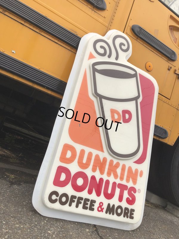 画像2: 【店舗引き取り限定】 Vintage Advertising Dunkin' Donuts Store Display Original Sign (R432) 