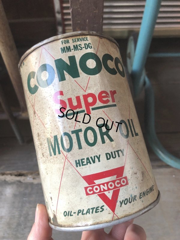 画像9: Vintage Oli Can CONOCO Super Motor Oil (M417)