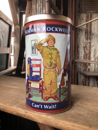 Advertising Tin Can Norman Rockwell Can't Wait!  (R418)