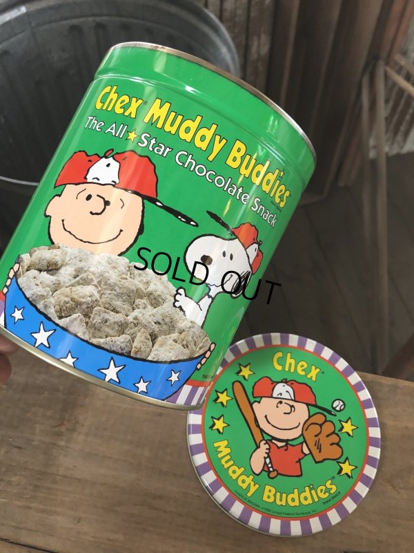 画像6: Advertising Tin Can Snoopy Chex Muddy Buddies (R421)