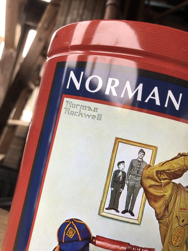 画像6: Advertising Tin Can Norman Rockwell Can't Wait!  (R418)