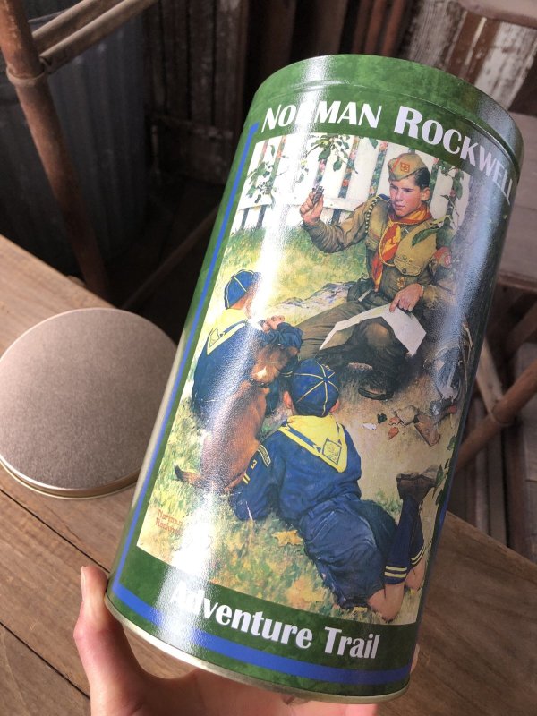 画像9: Advertising Tin Can Norman Rockwell Adventure Trail (R419)