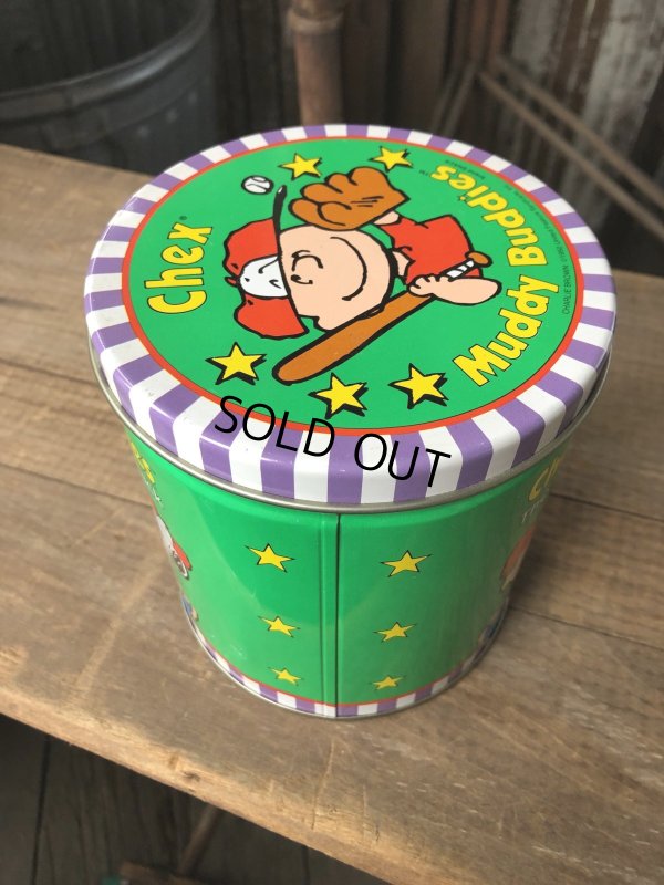 画像2: Advertising Tin Can Snoopy Chex Muddy Buddies (R421)