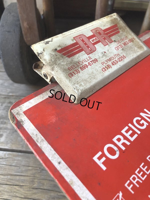 画像7: Vintage D and R Auto Parts Inc Clipboard (R434)