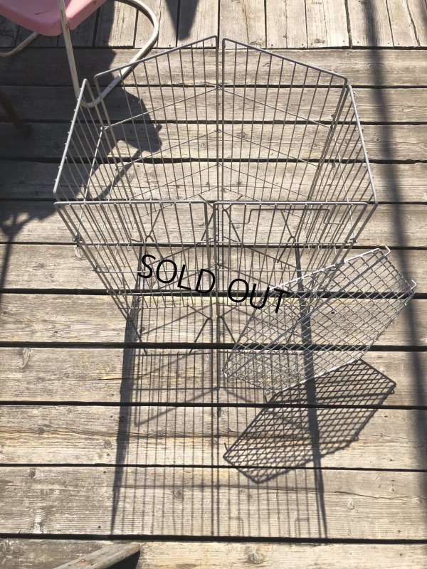 画像11: Vintage Store Display Metal Wire Basket (R435)