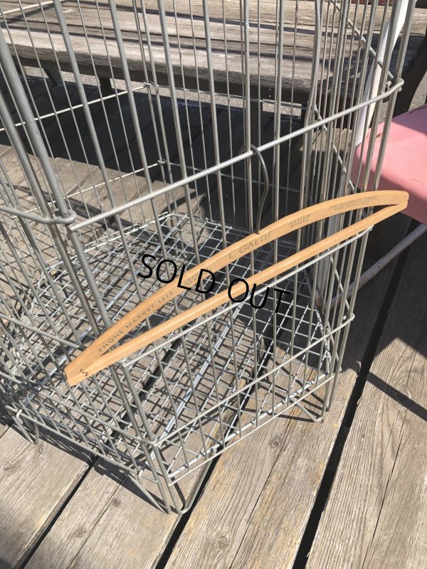 画像9: Vintage Store Display Metal Wire Basket (R435)